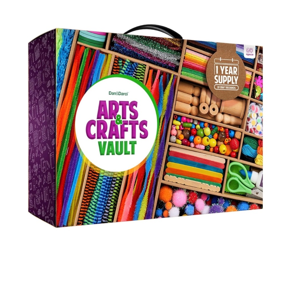 Dani & Darci Arts & Crafts Vault Craft Supply Kit for Boys and Girls